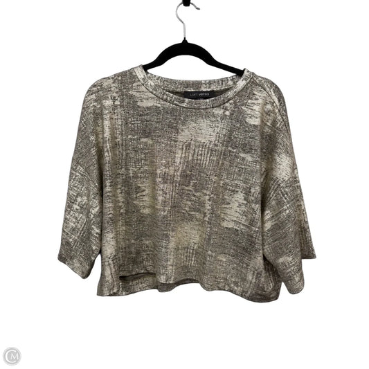 Top Short Sleeve By Loft In Gold, Size: L