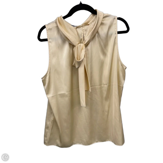 Blouse Sleeveless By White House Black Market In Yellow, Size: L
