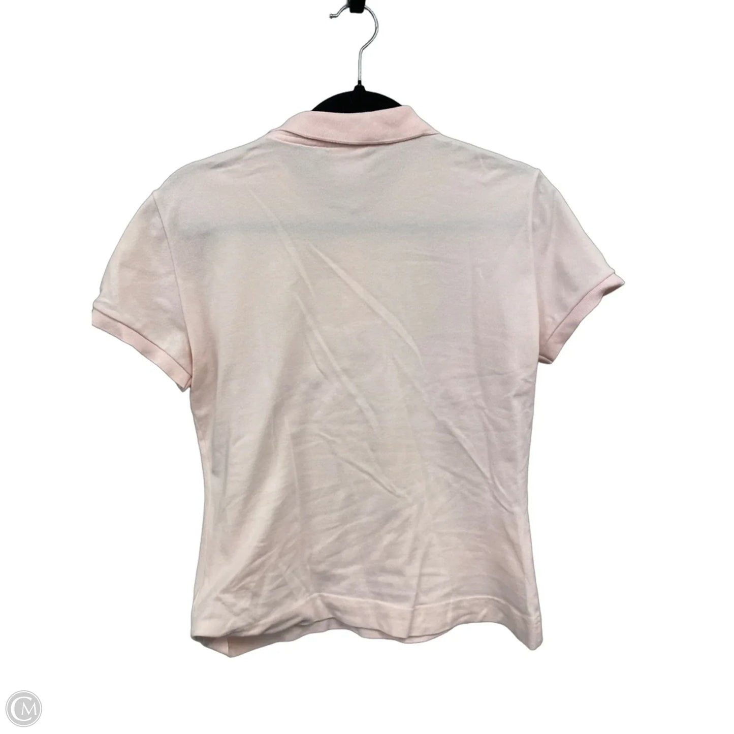 Top Short Sleeve By Lacoste In Pink, Size: M
