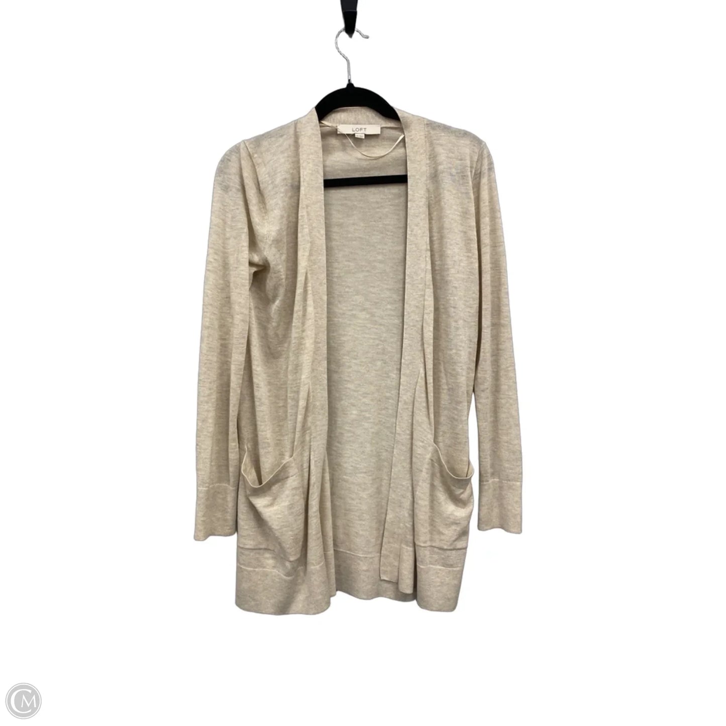 Cardigan By Loft In Cream, Size: Xs