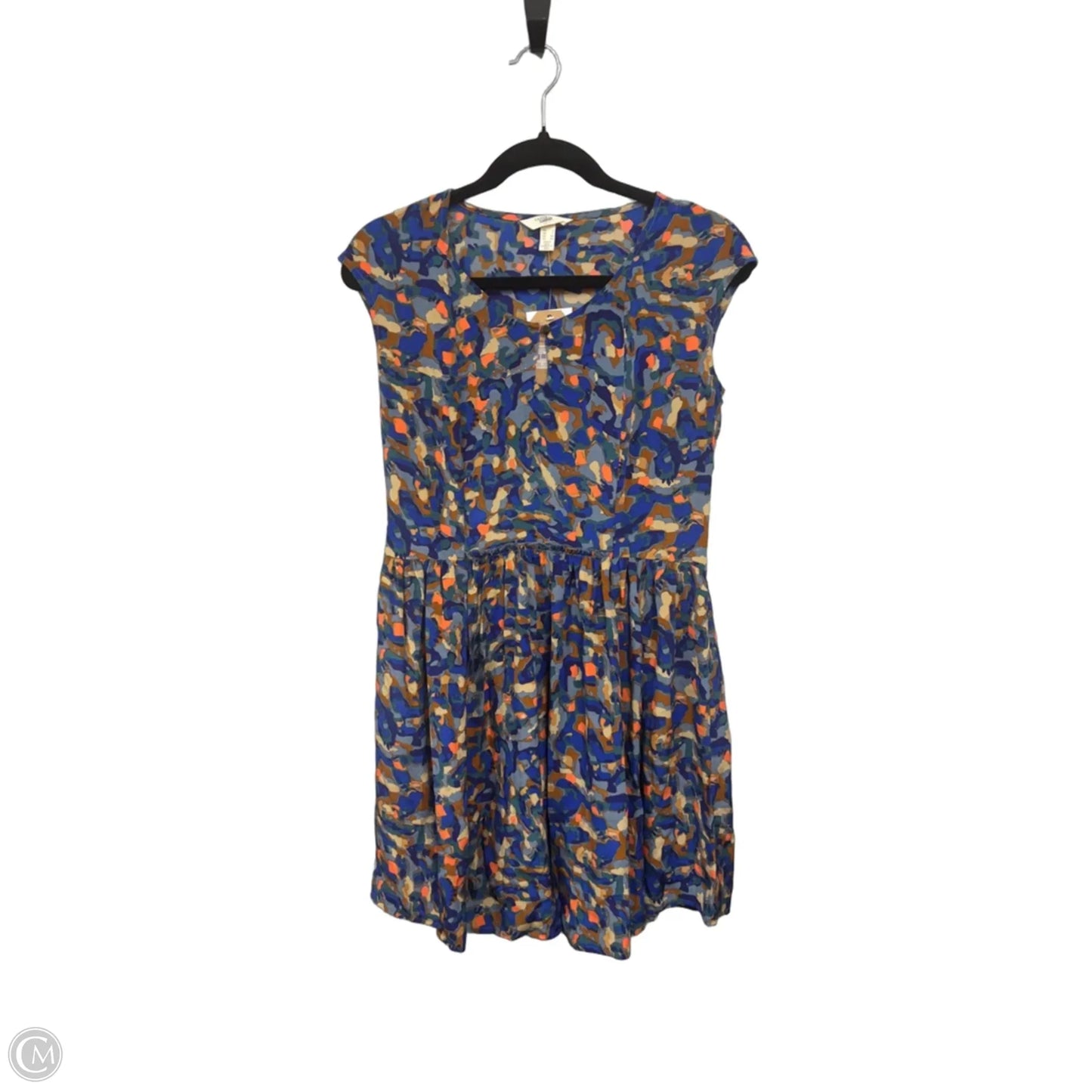 Dress Casual Short By Lands End In Blue & Orange, Size: 2