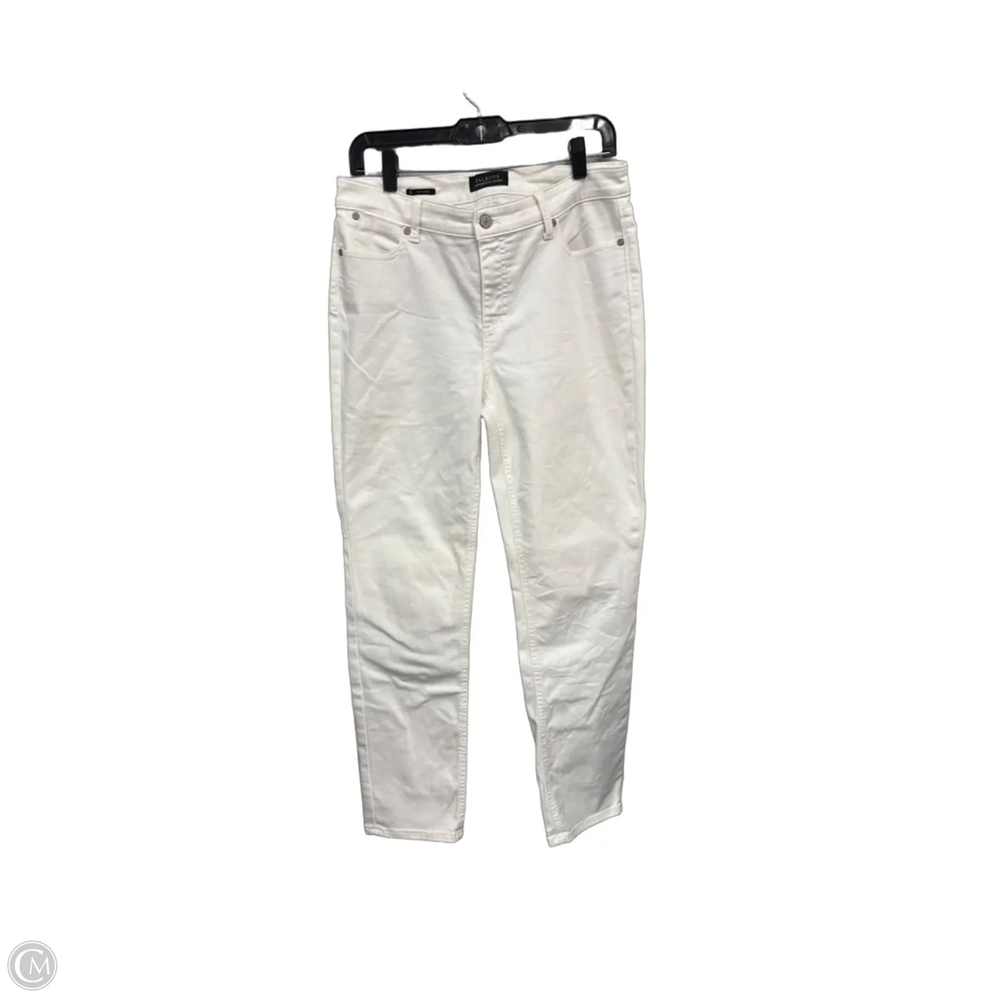 Jeans Straight By Talbots In White, Size: 8