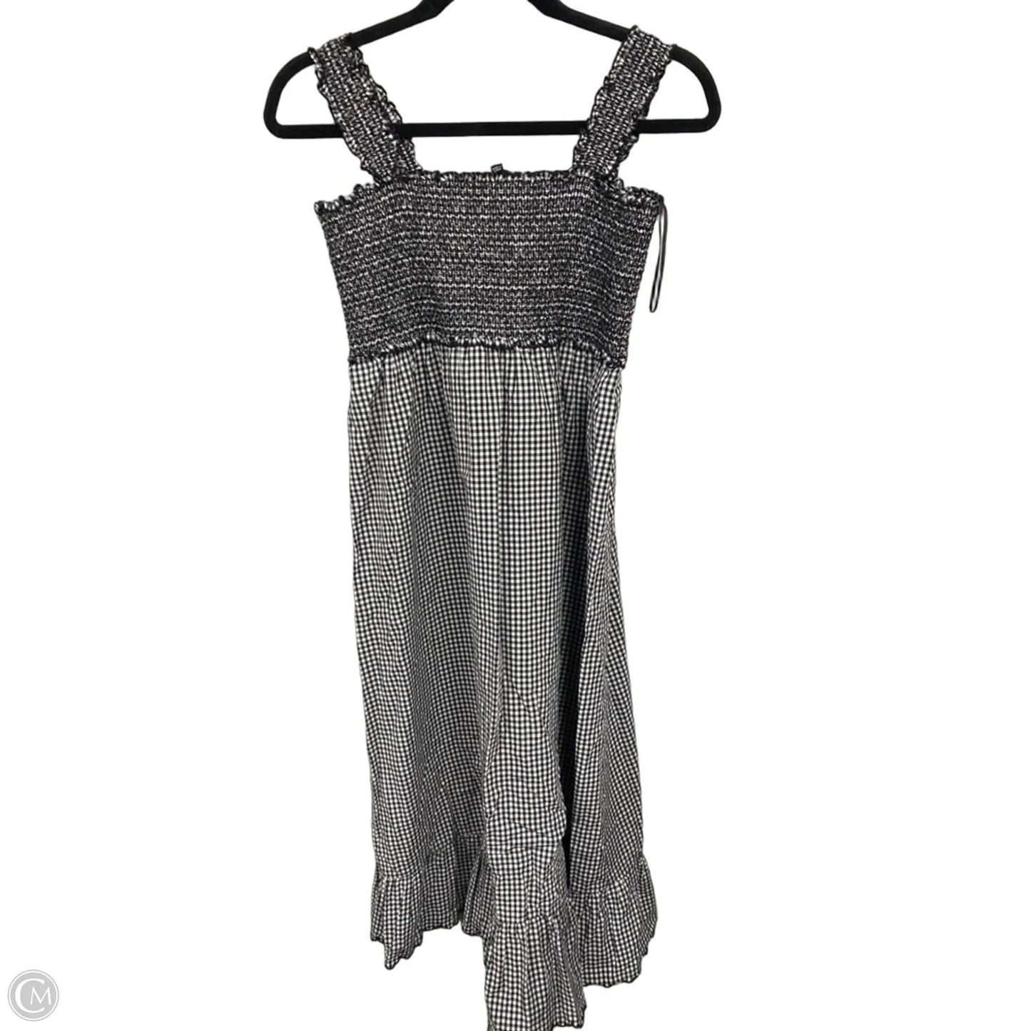 Dress Casual Midi By Clothes Mentor In Black & White, Size: L