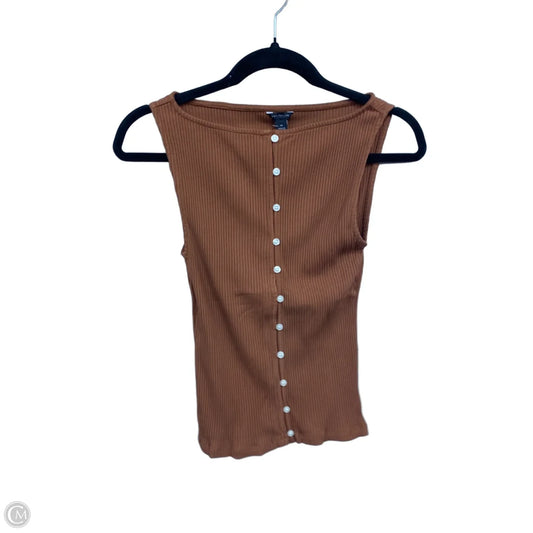 Top Sleeveless By Ann Taylor In Brown, Size: Xs