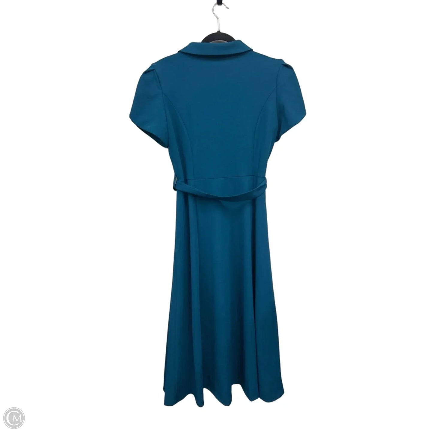 Dress Casual Midi By Calvin Klein In Teal, Size: 10