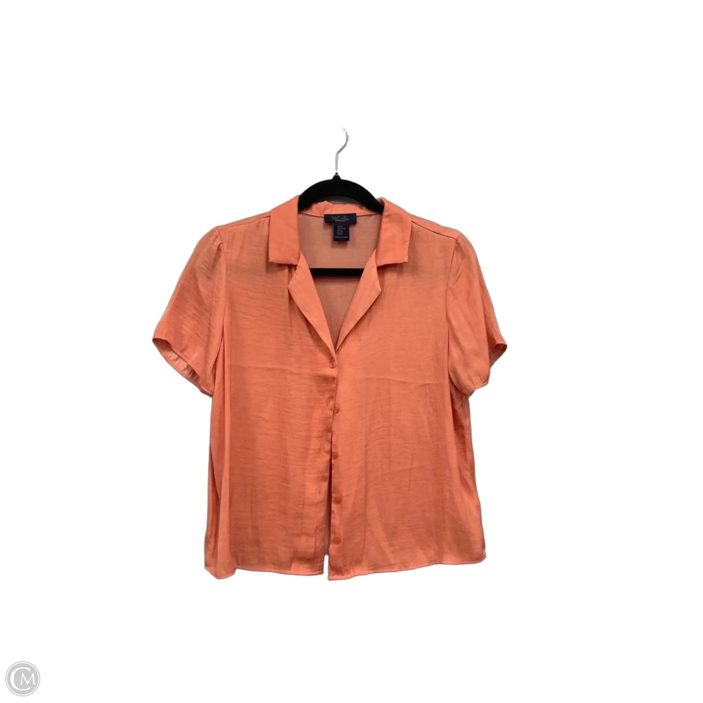 Blouse Short Sleeve By Rachel Roy In Peach, Size: Xs