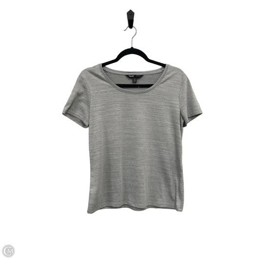 Top Short Sleeve By Simply Vera In Grey, Size: Xs