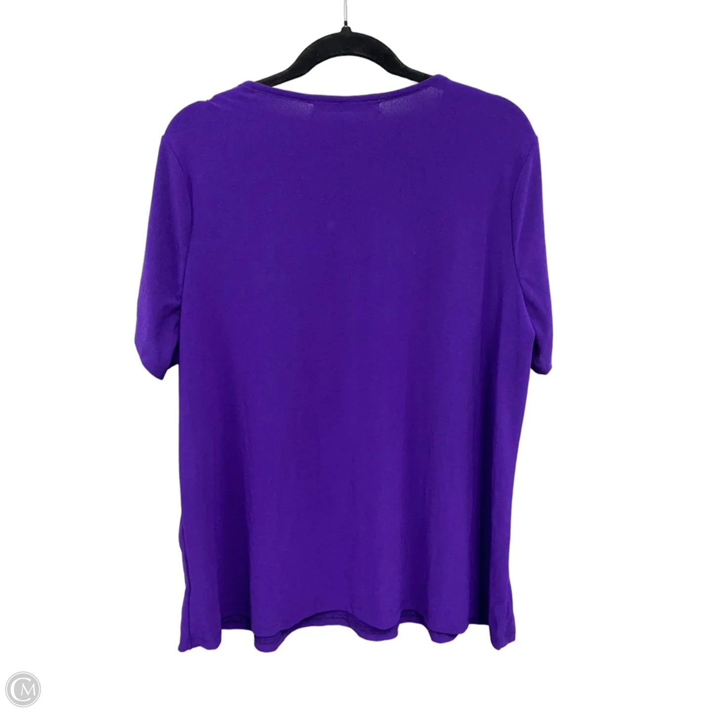 Blouse Short Sleeve By Love Scarlett In Purple, Size: 2x