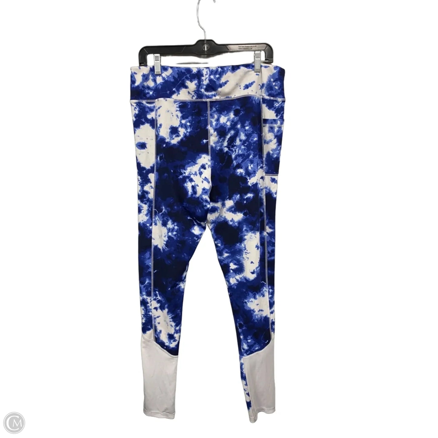Athletic Leggings By Clothes Mentor In Blue & White, Size: 2x