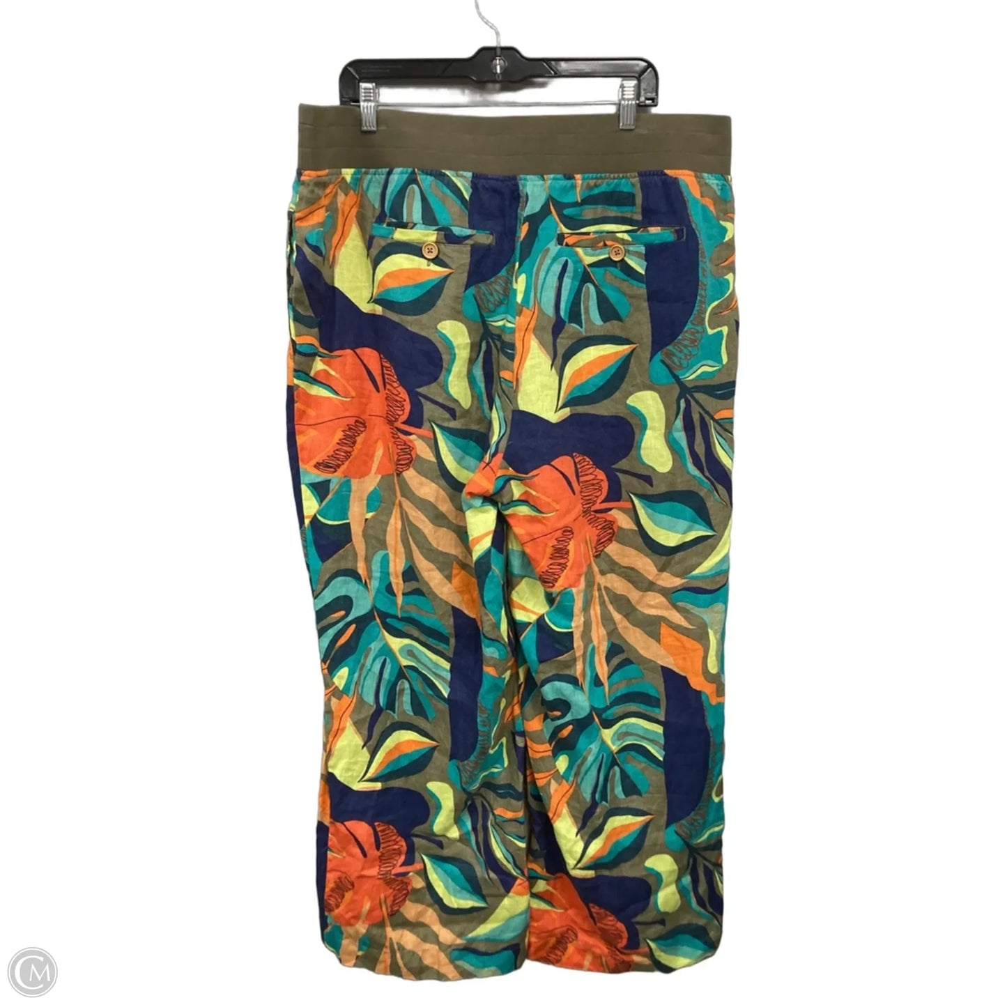 Pants Wide Leg By Soft Surroundings In Blue & Brown, Size: 1x