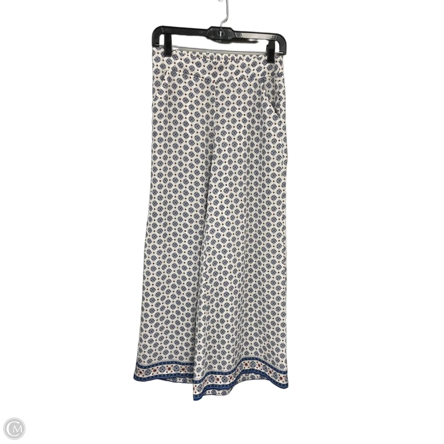 Pants Wide Leg By Max Studio In Blue & White, Size: Xs