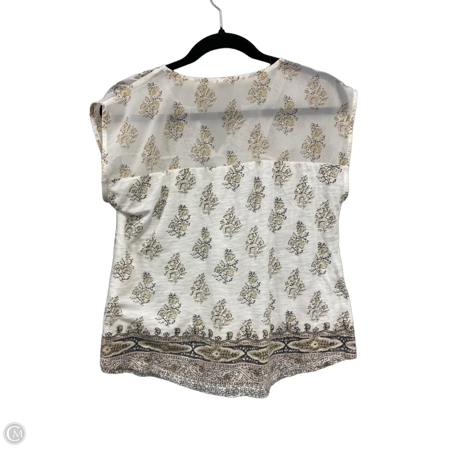 Top Sleeveless By Lucky Brand In Cream & White, Size: S