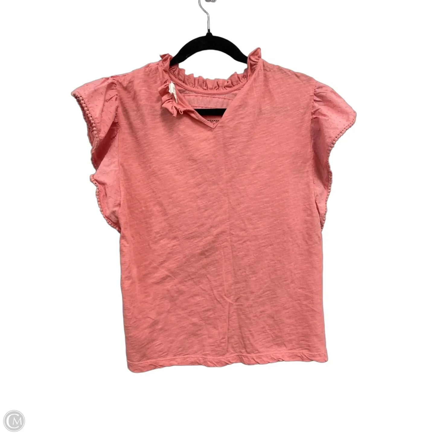 Top Short Sleeve By Caslon In Orange, Size: M