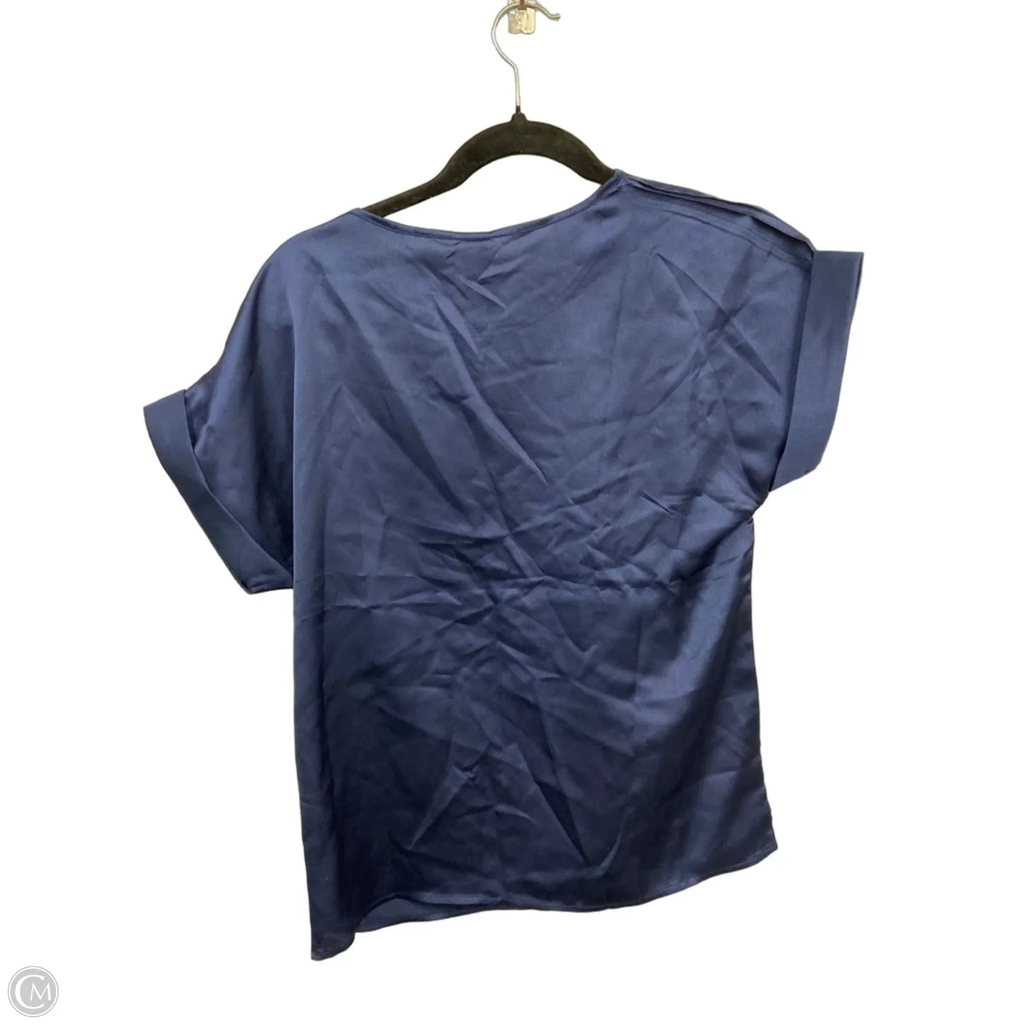 Top Short Sleeve By Emery Rose In Navy, Size: S