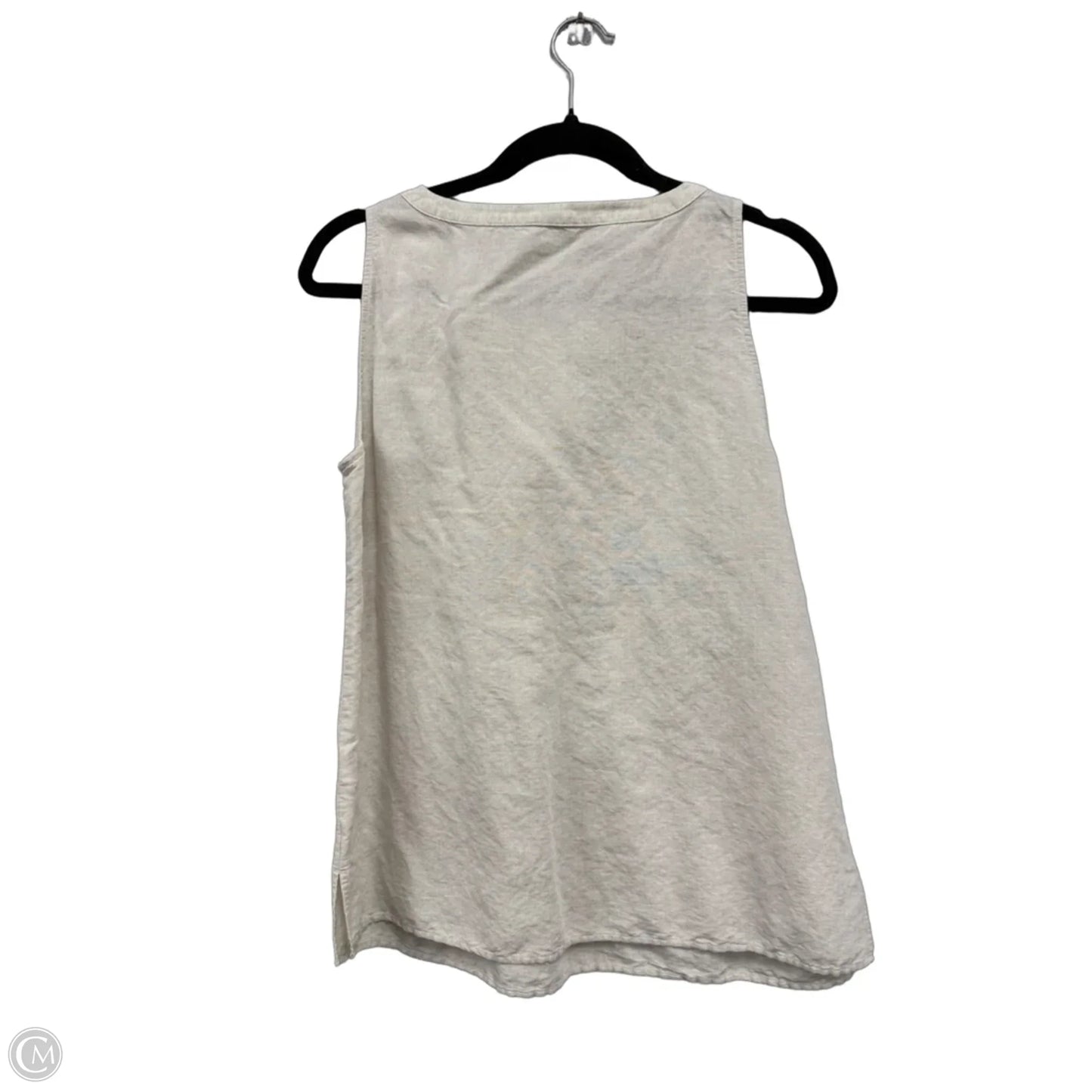 Top Sleeveless By Talbots In Cream, Size: M