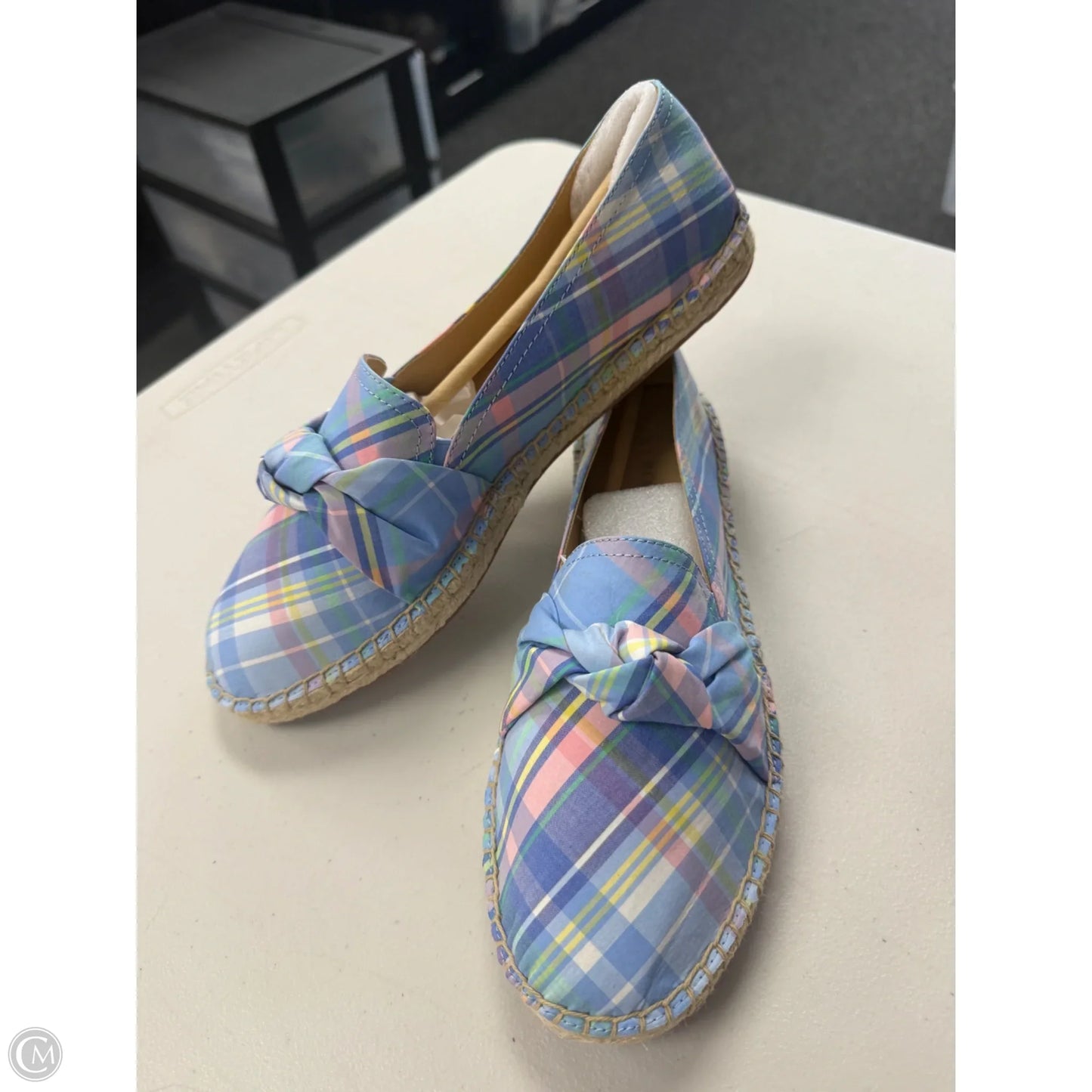 Shoes Flats By Talbots In Blue & Pink, Size: 9.5