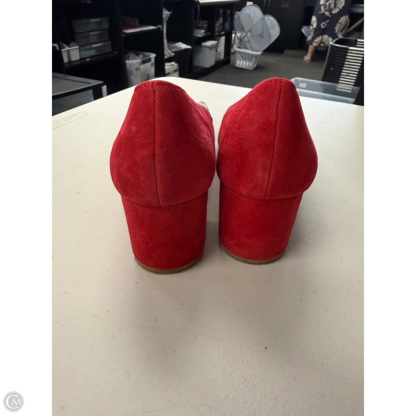Shoes Heels Block By Talbots In Red, Size: 9