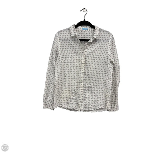 Top Long Sleeve By J Mclaughlin In Geometric Pattern, Size: 10