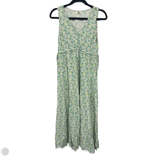 Dress Casual Maxi By Max Studio In Green & White, Size: S