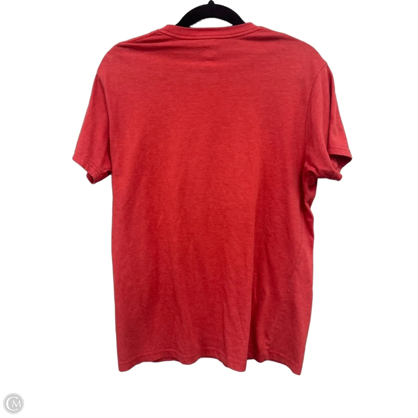 Top Short Sleeve Basic By Clothes Mentor In Red & White, Size: M