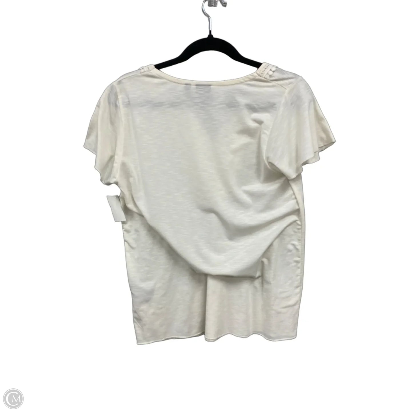 Top Short Sleeve By Rafaella In Cream, Size: M