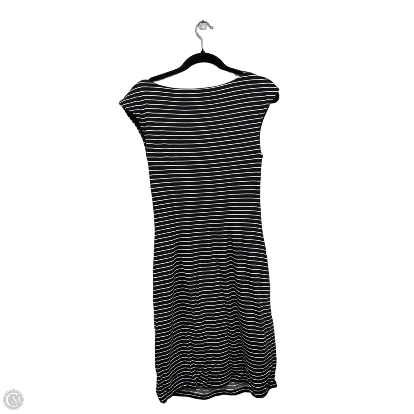 Dress Casual Midi By Loft In Black & White, Size: M