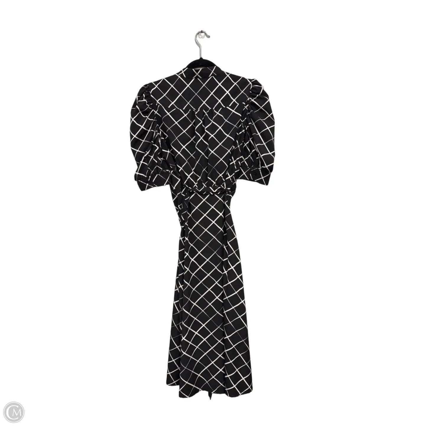 Dress Casual Maxi By Dkny In Black & White, Size: 8