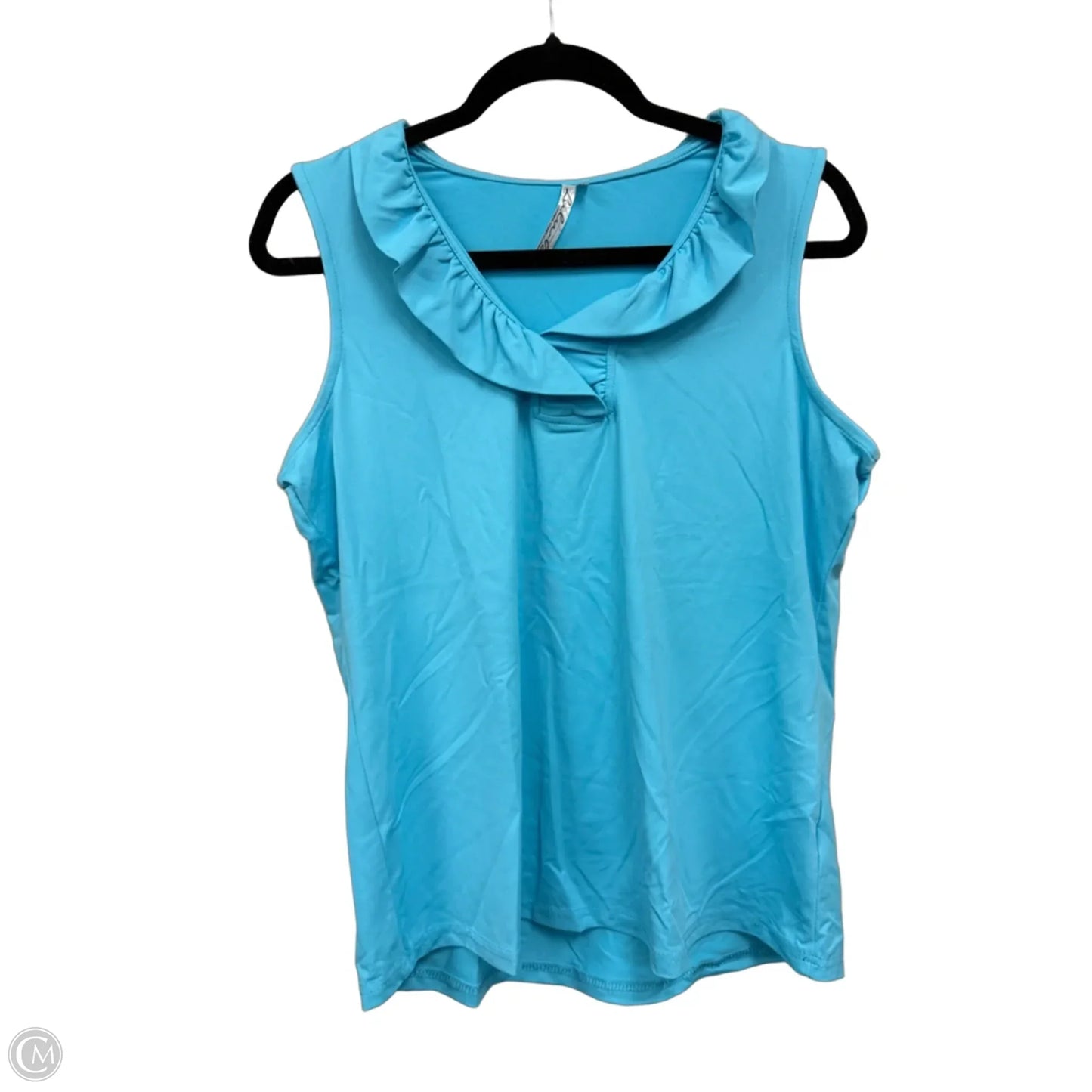 Top Sleeveless By Lulu B In Blue, Size: L