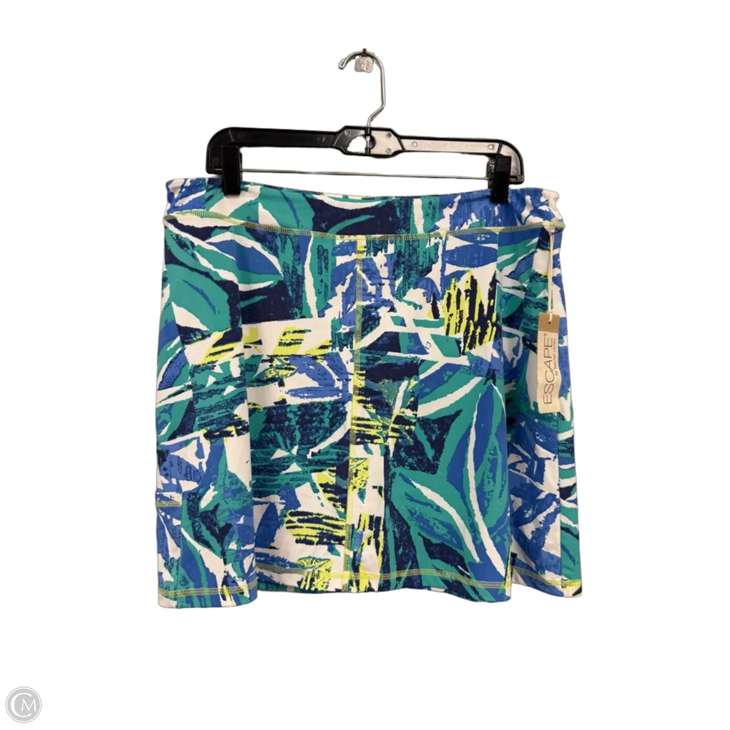 Skort By Clothes Mentor In Blue & Green, Size: L