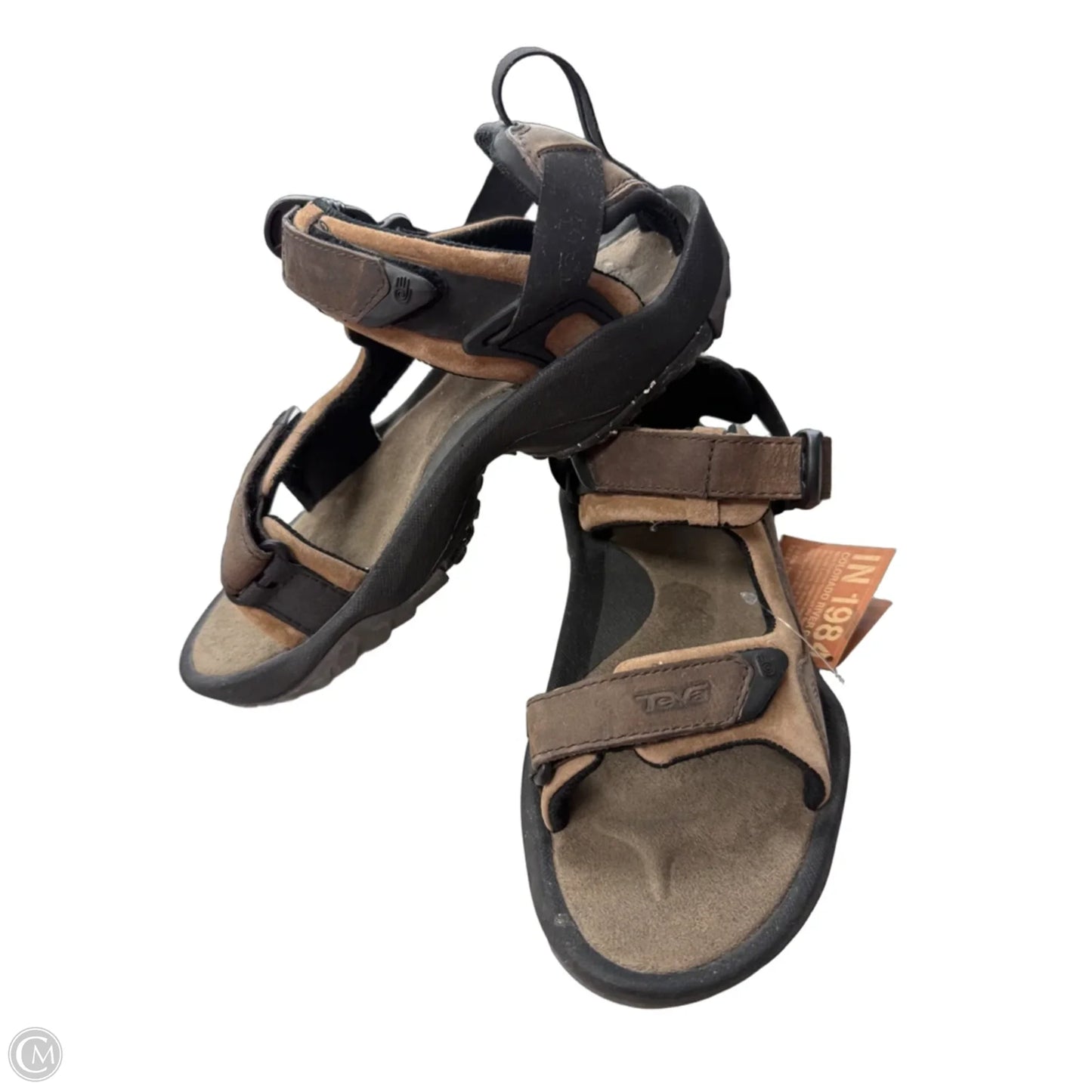 Sandals Sport By Teva In Black & Brown, Size: 7.5