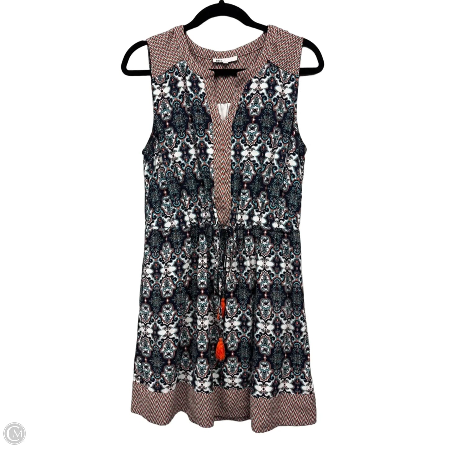 Dress Casual Short By Dr2 In Blue & Orange, Size: M