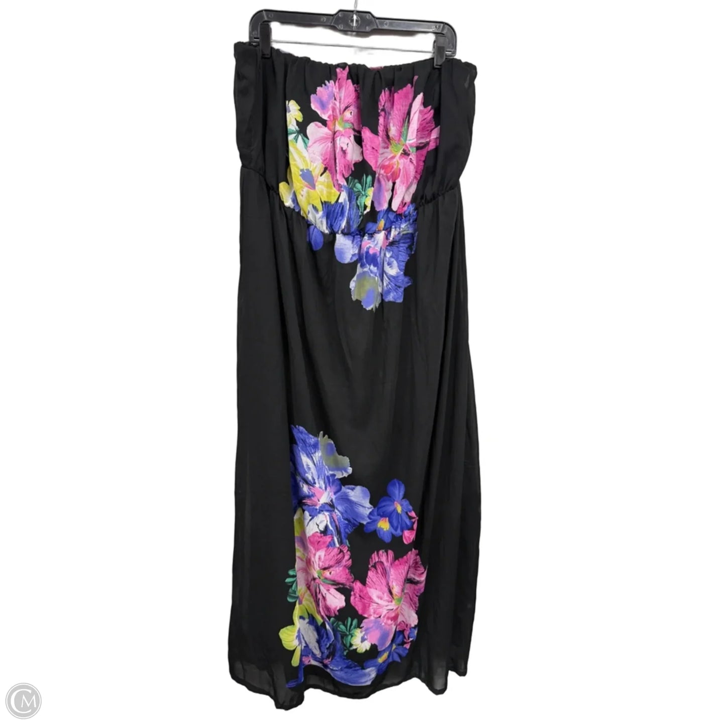 Dress Casual Maxi By Mlle Gabrielle In Black & Pink, Size: 2x