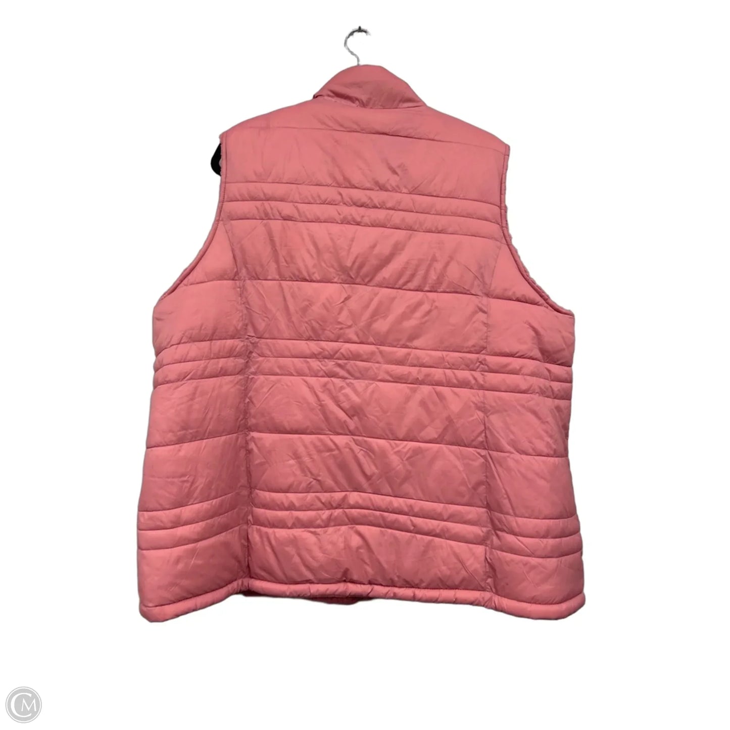 Vest Puffer & Quilted By Time And Tru In Pink, Size: 2x