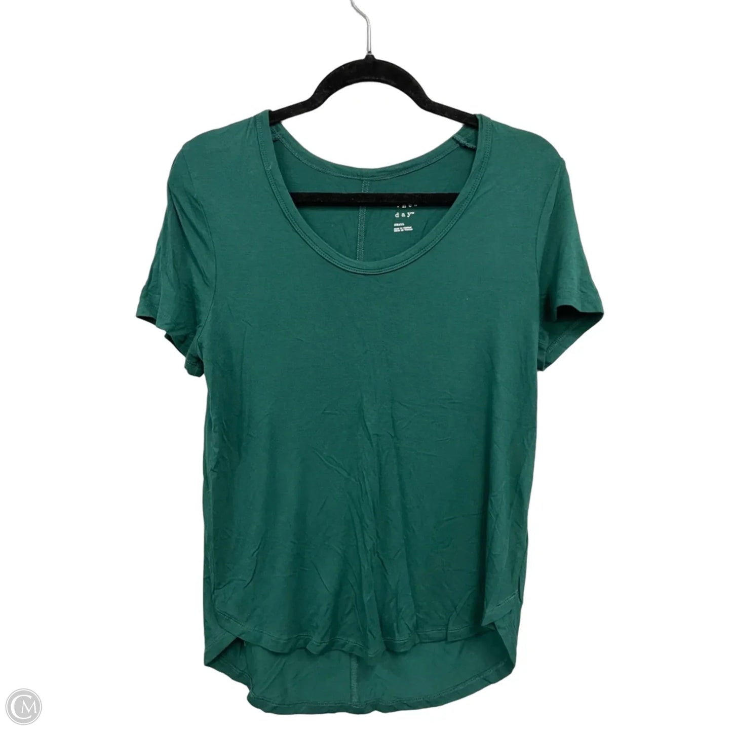 Top Short Sleeve By A New Day In Green, Size: S