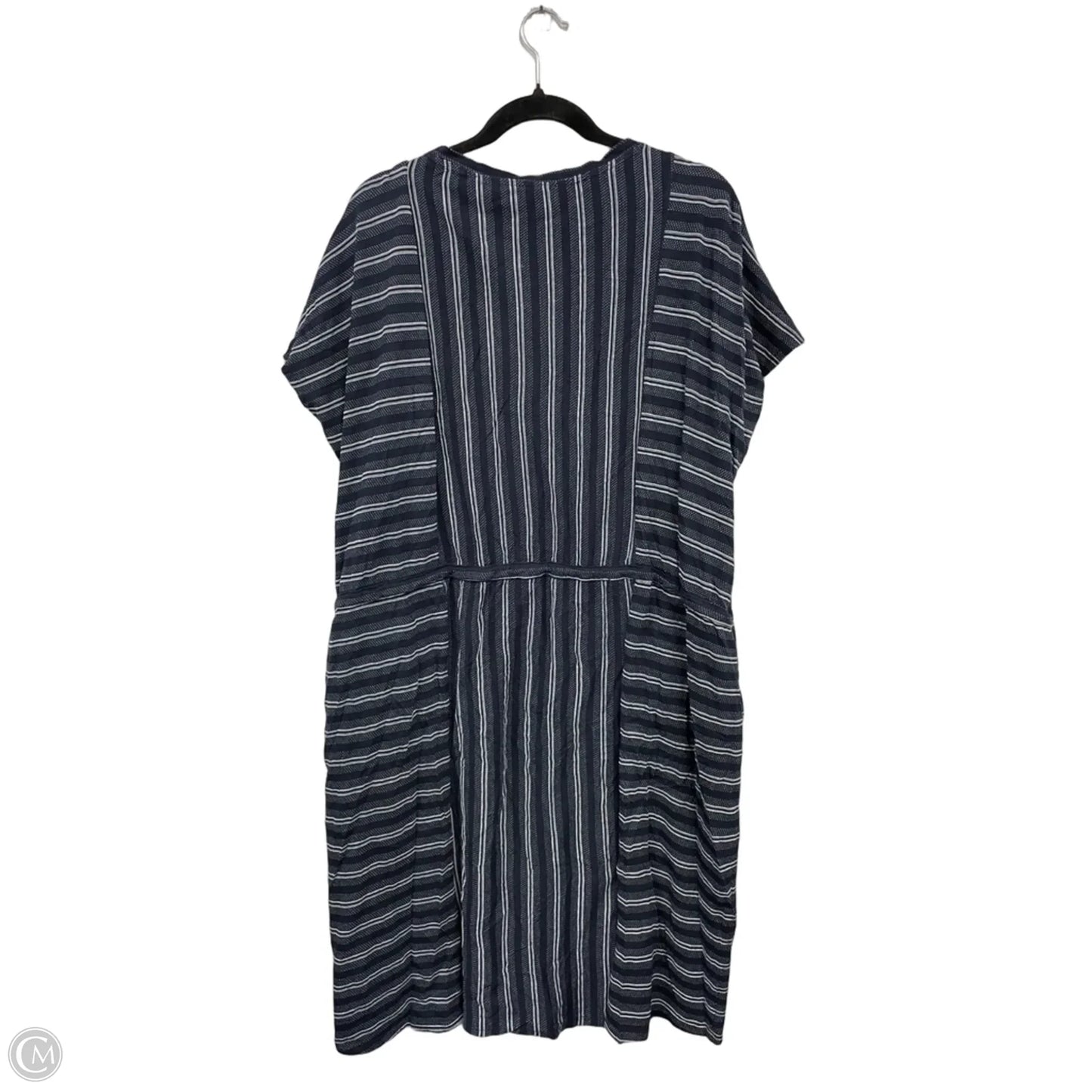 Dress Casual Midi By Lucky Brand In Blue & White, Size: 3