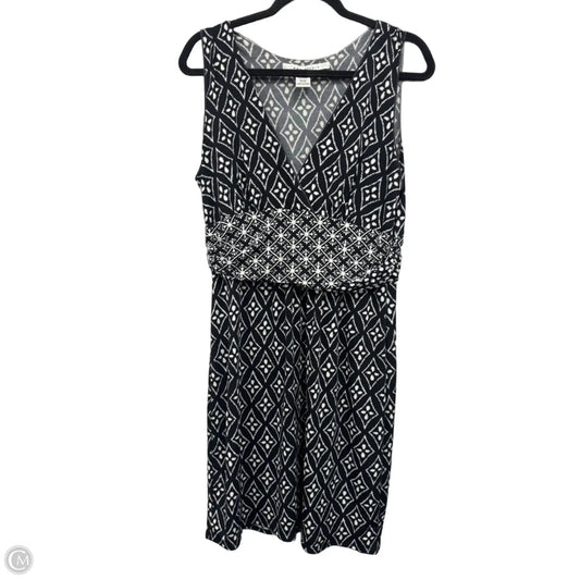Dress Casual Midi By Max Studio In Black & White, Size: L