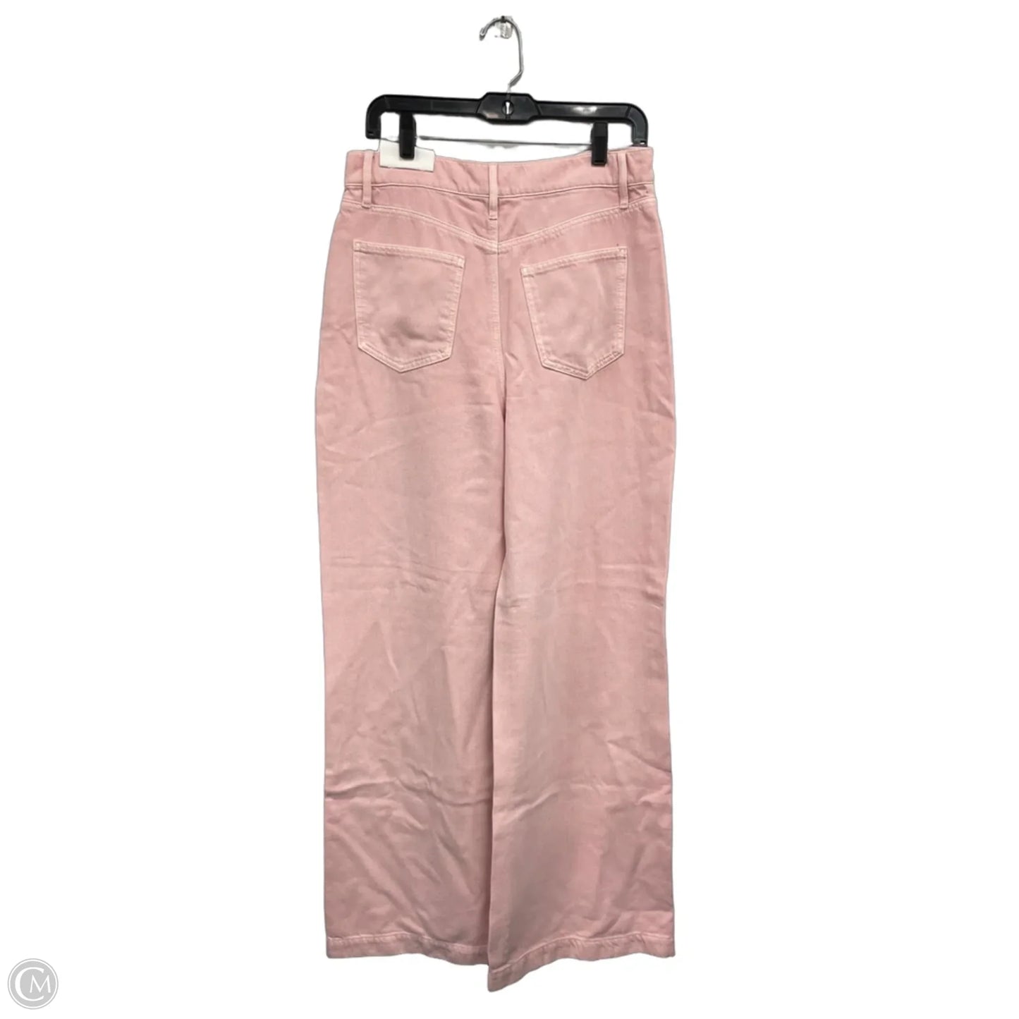 Jeans Wide Leg By Ann Taylor In Pink Denim, Size: 8
