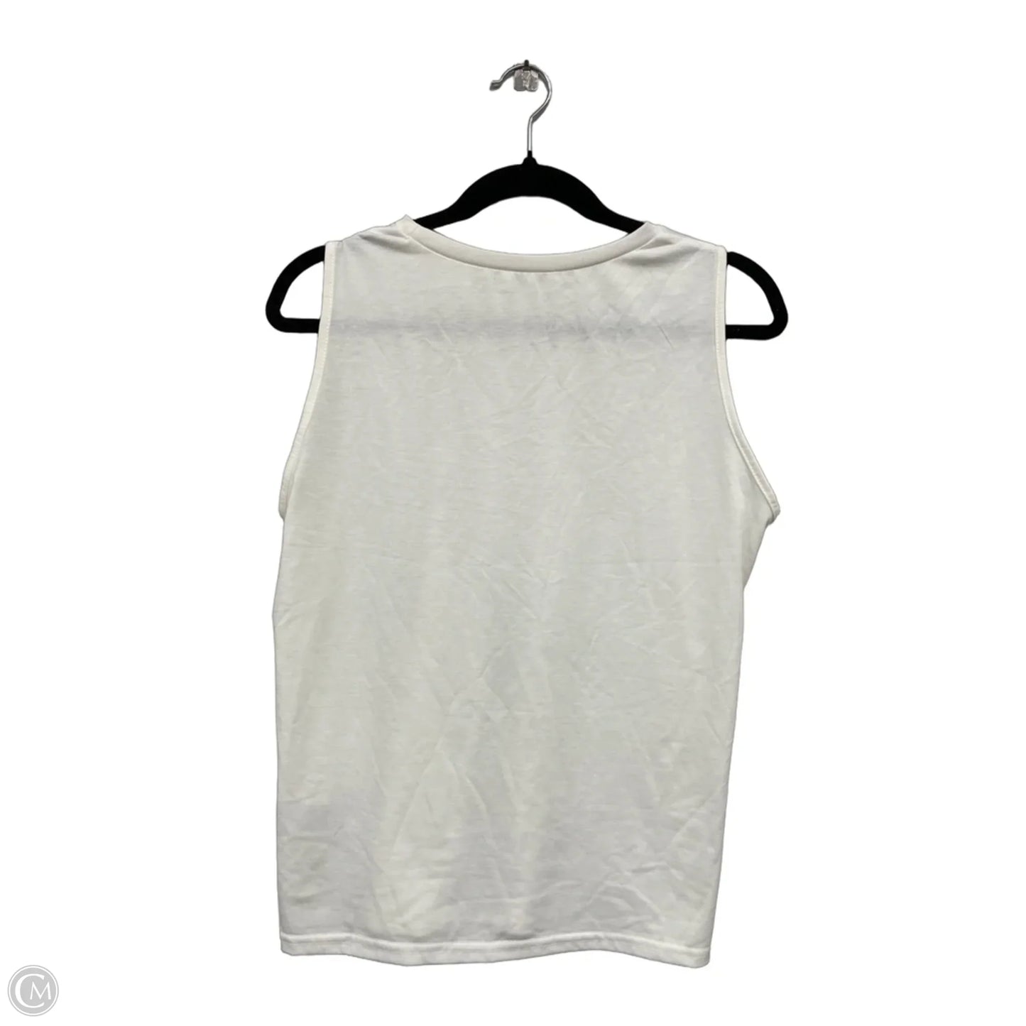 Top Sleeveless Basic By Shein In White, Size: L