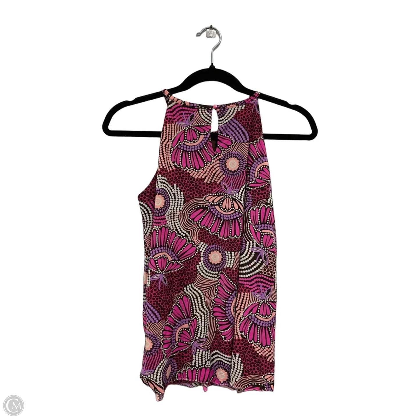 Top Sleeveless By Madison In Brown & Pink, Size: M