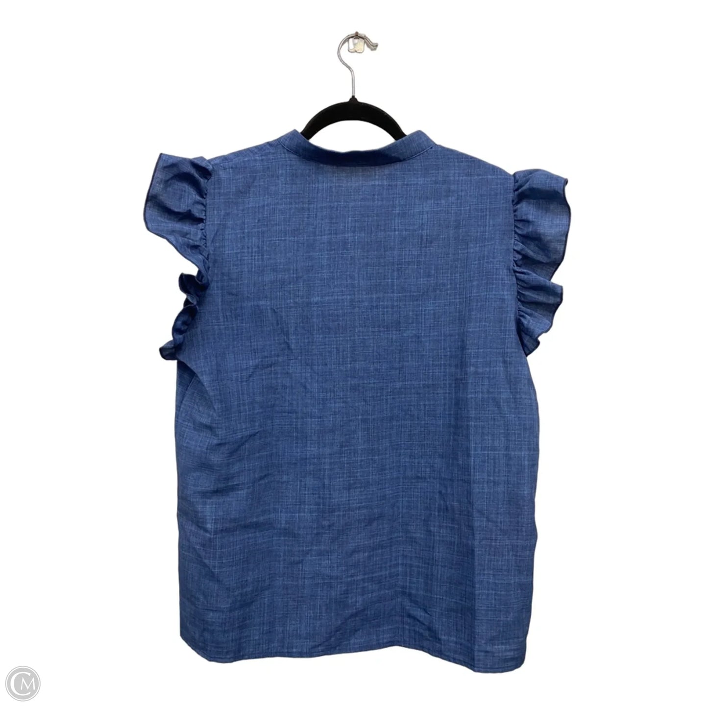 Top Short Sleeve By Shein In Blue, Size: L