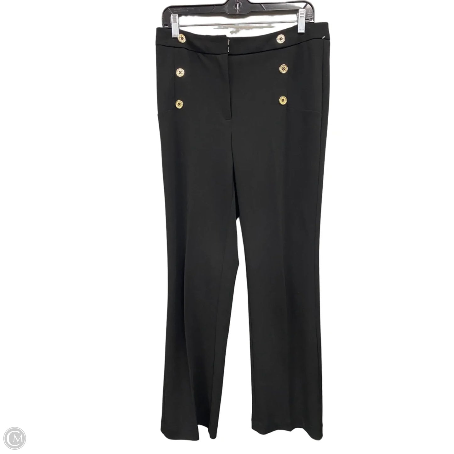 Pants Dress By Nine West In Black & Gold, Size: 6