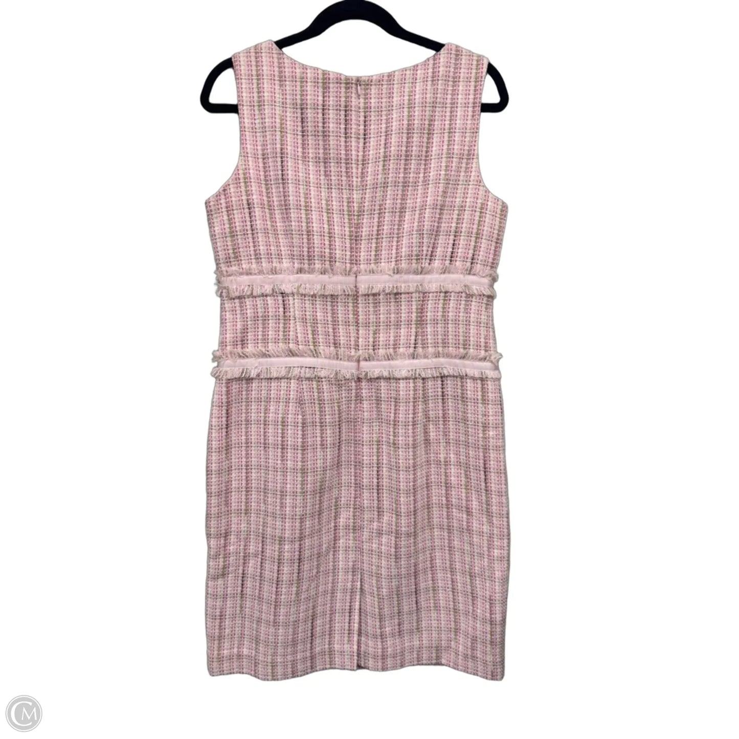 Dress Casual Midi By Clothes Mentor In Green & Pink, Size: 10