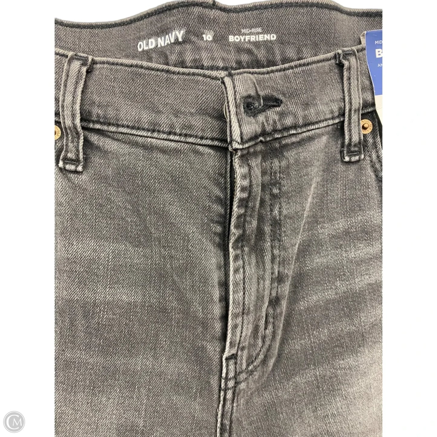 Jeans Boyfriend By Old Navy In Grey, Size: 10