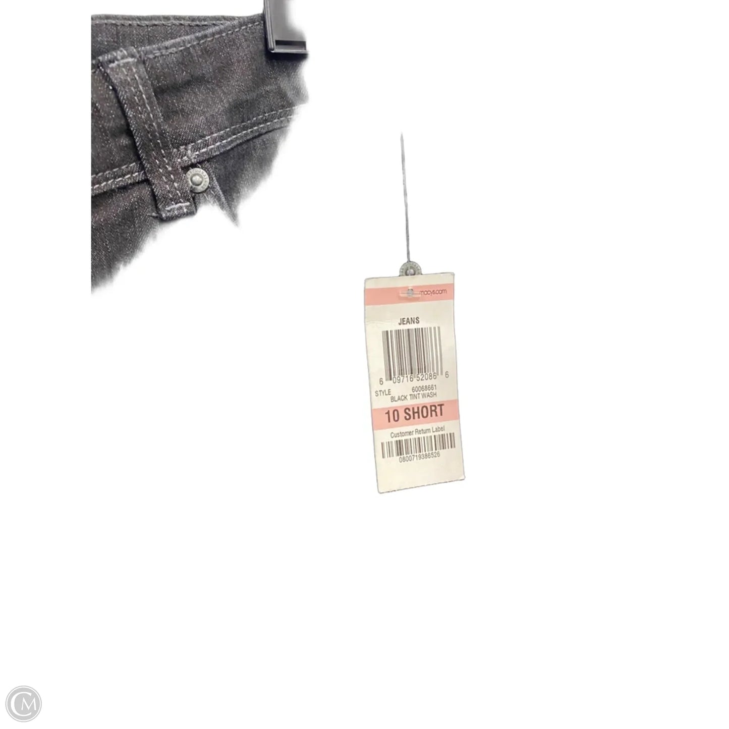 Jeans Straight By Style And Co Collection Women In Black Denim, Size: 10