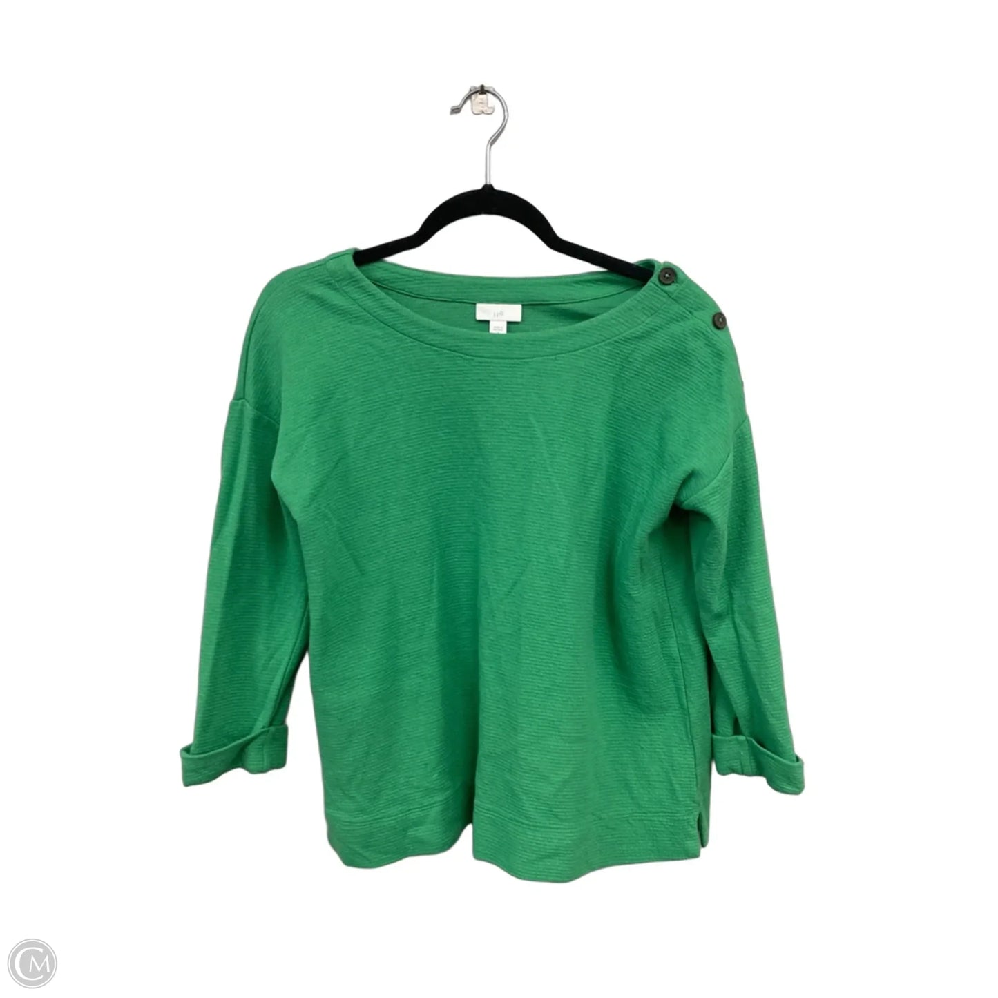 Top 3/4 Sleeve By J. Jill In Green, Size: S