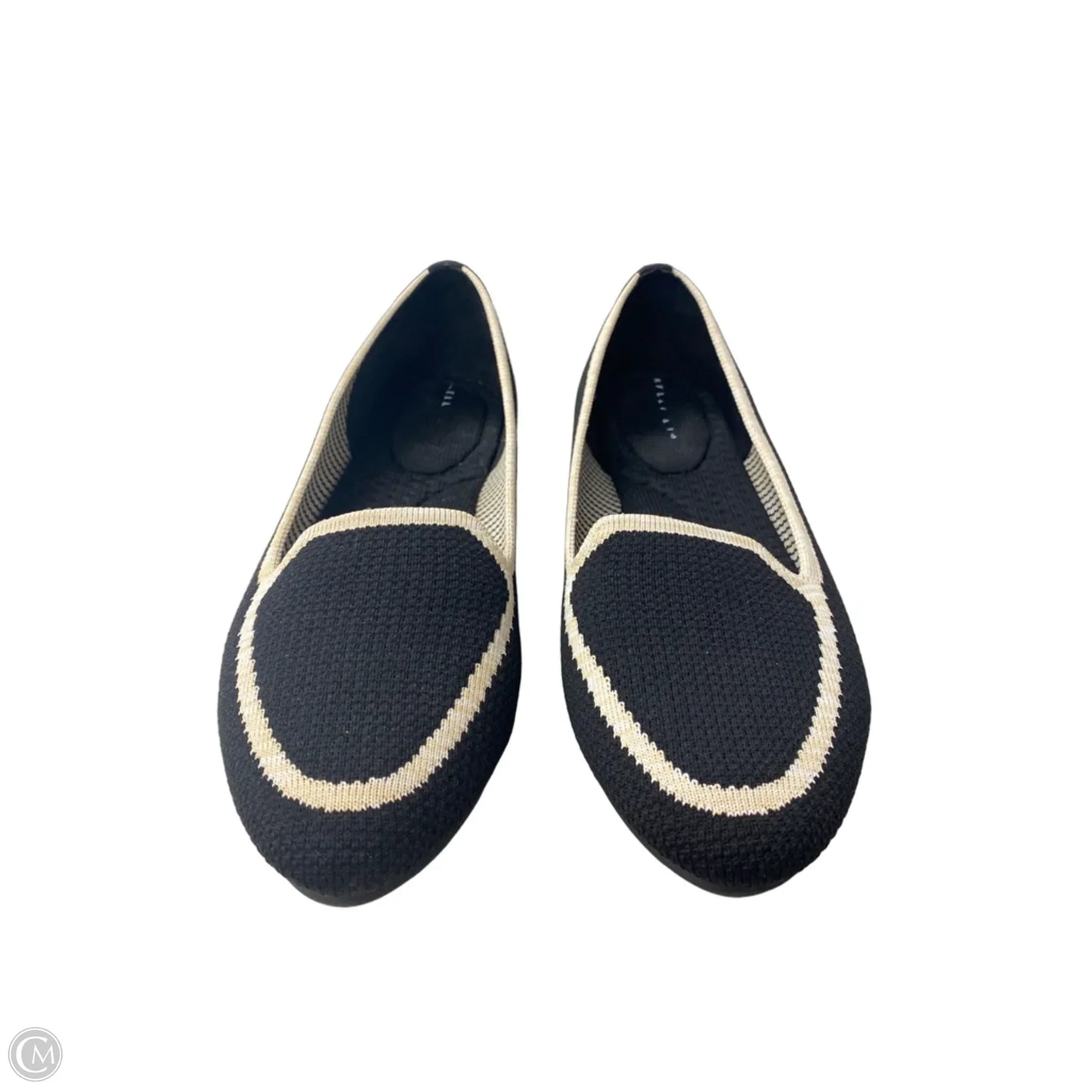 Shoes Flats By Kelly And Katie In Black & Cream, Size: 7.5