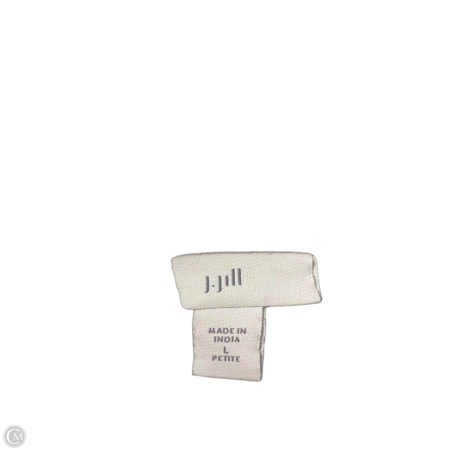 Top Short Sleeve Basic By J. Jill In Blue & White, Size: L
