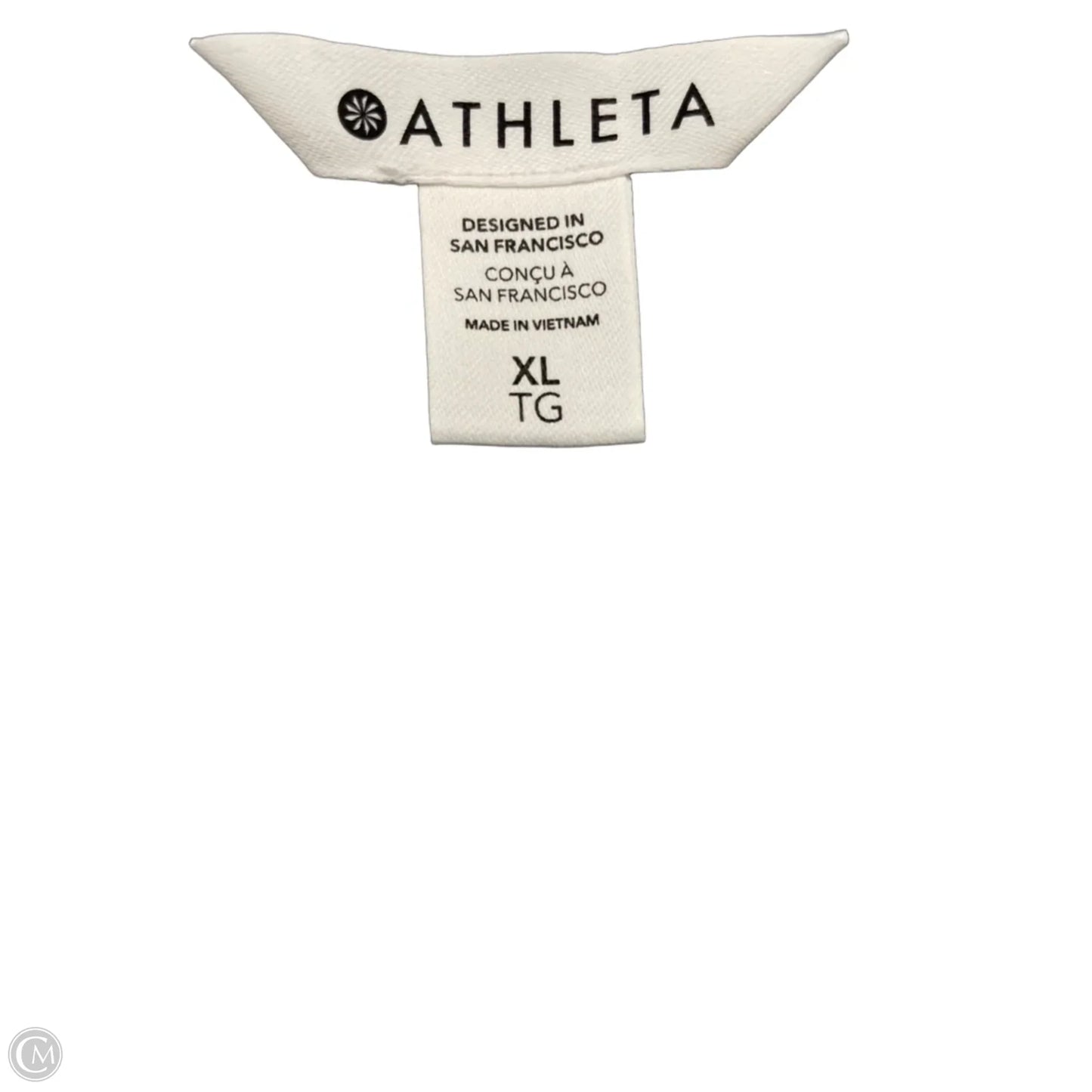 Athletic Top Short Sleeve By Athleta In Blue, Size: Xl