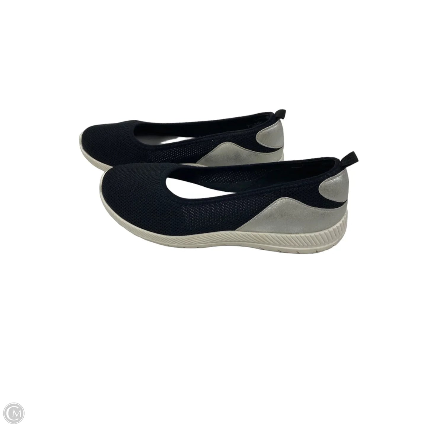 Shoes Flats By Easy Spirit In Black & White, Size: 10