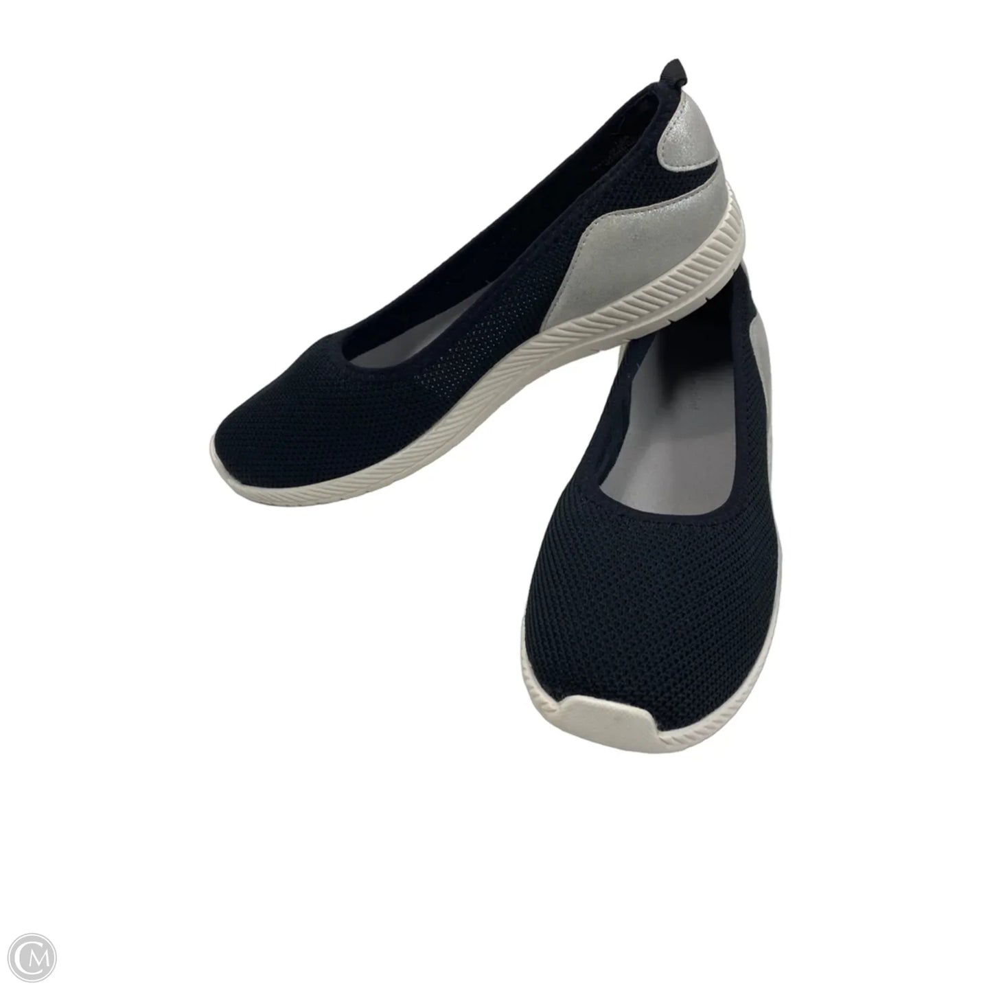 Shoes Flats By Easy Spirit In Black & White, Size: 10